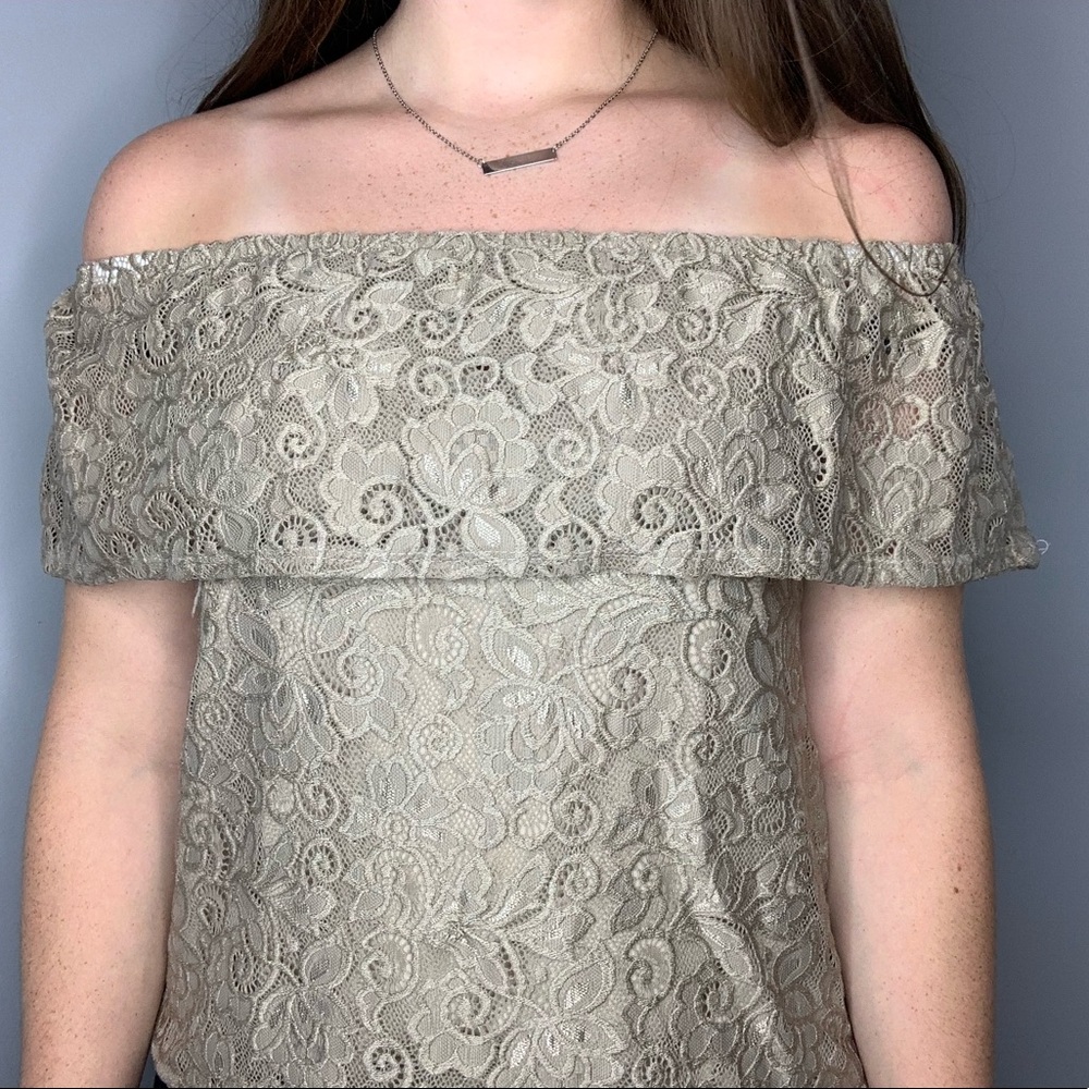 Lace Off-The-Shoulder Top